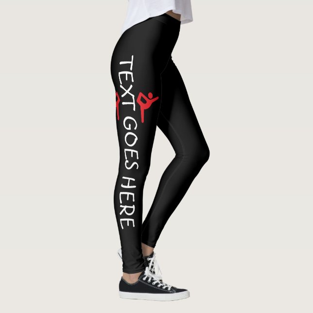 Leggings Conception de nom de gymnastique personnalisé sur  (Droite)