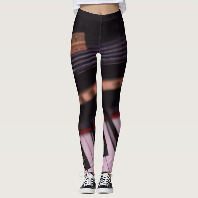 Leggings Conception de piano géniale (Devant)