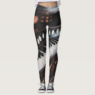 Leggings Conception de piano mignonne