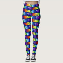 Leggings Conception de puzzle d'arc-en-ciel de