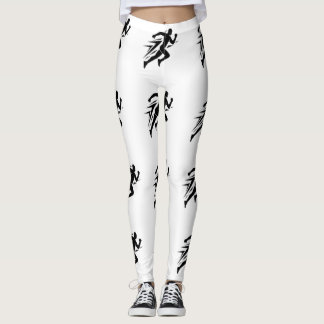 Leggings Conception de sport athlétique silhouette de coure
