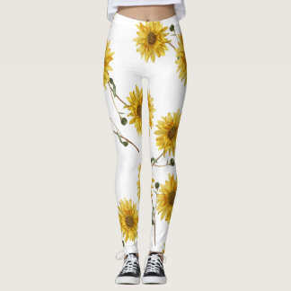 Leggings Conception de tournesol de personnaliser