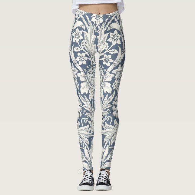 Leggings Conception de tournesol (par William Morris) Leggi (Devant)