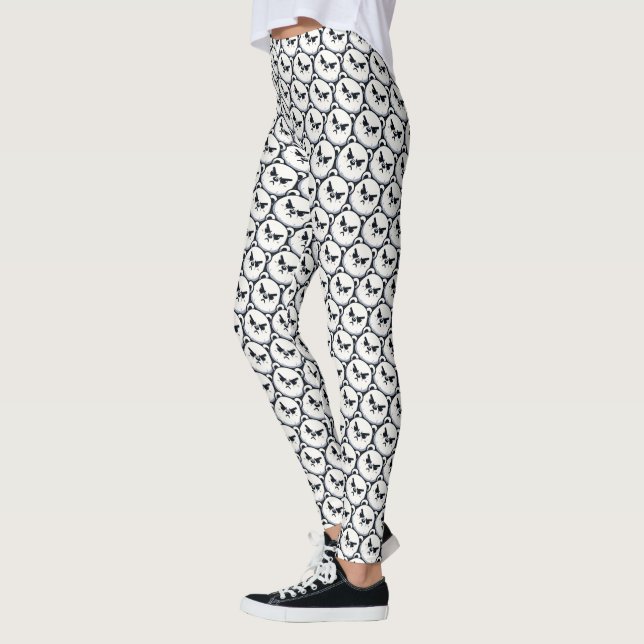 Leggings Conception d'ours polaires en colère (Gauche)