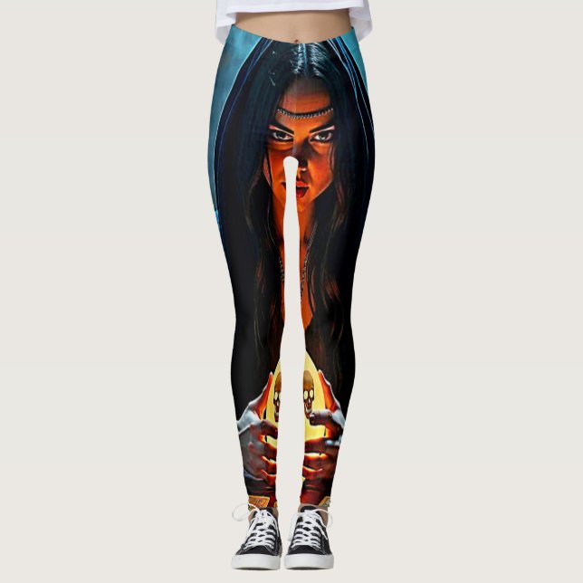 Leggings Conception d'un voyant Mystic Psychic Fortune (Devant)