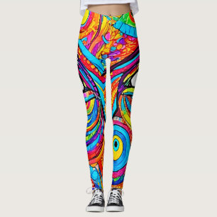 Leggings Conception d'une vue oeil psychédélique