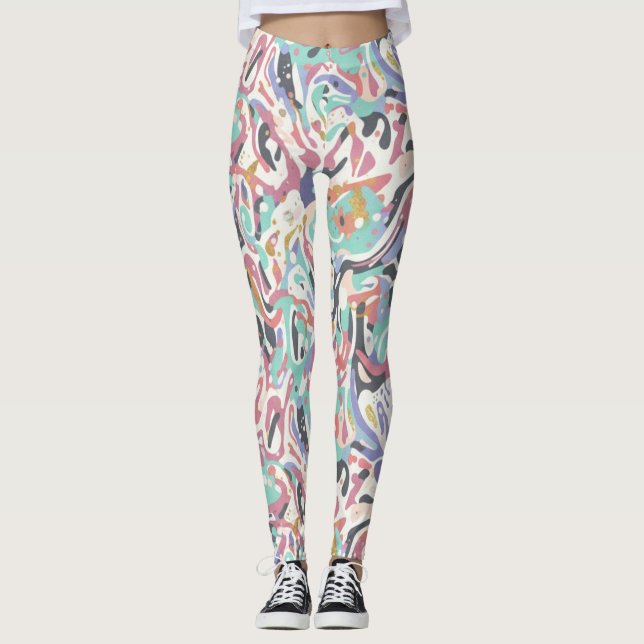 Leggings Conception éclaboussée  (Devant)