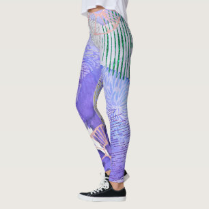 Leggings Conception florale Abstraite
