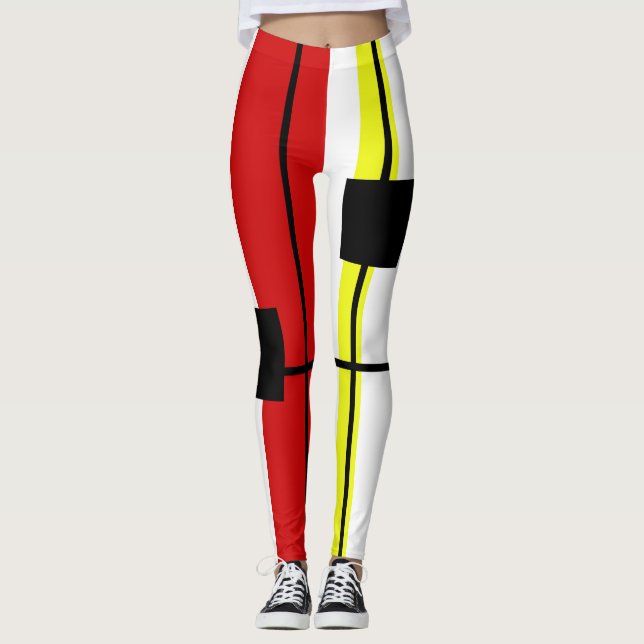 Leggings Conception géométrique (Devant)