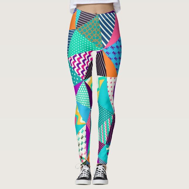 Leggings Conception Motif décorative vintage (Devant)
