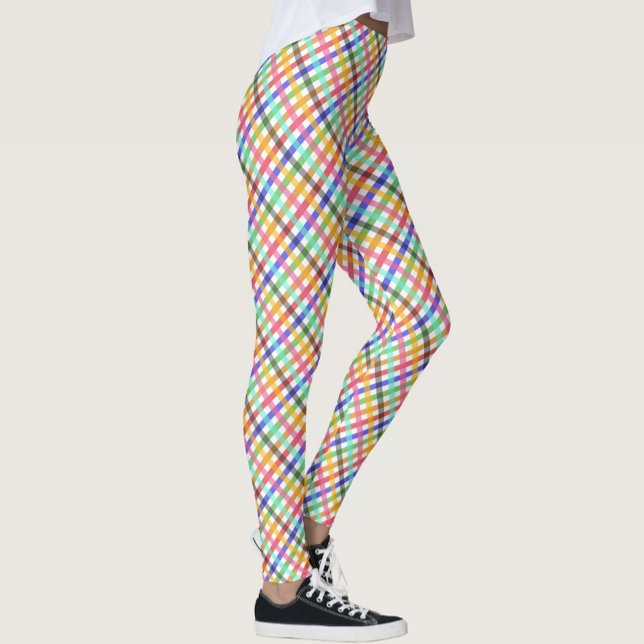 Leggings Conception multicouleur En vichy Motif Plaid (Créateur téléchargé)