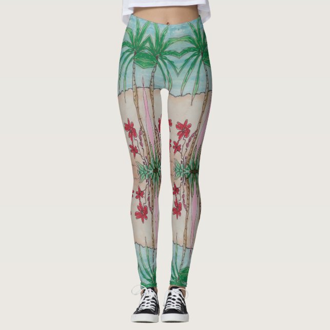 Leggings Conception tropicale (Devant)