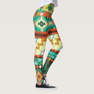 Leggings Conception vibrante de Natif américain