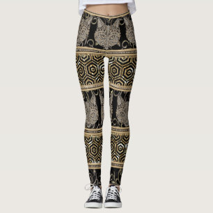Leggings Conceptions tribales de Bohème égyptiennes de chat