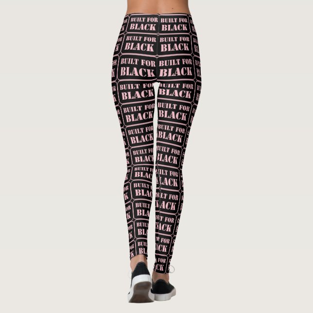 Leggings Conçu pour le rose noir (Dos)