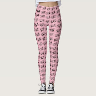 Leggings Conçu pour les jambières roses noires