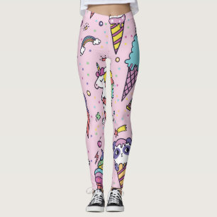 Leggings Cônes de crème glacée mignonne