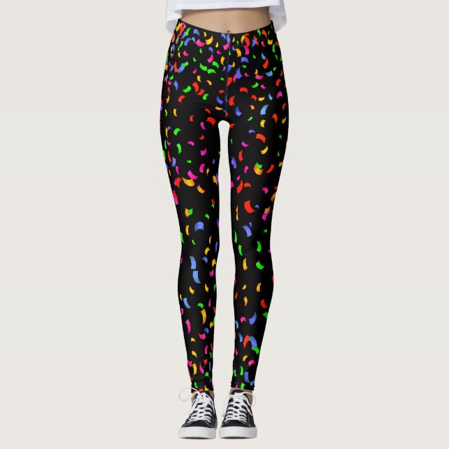 Leggings Confetti du réveillon du Nouvel An (Devant)