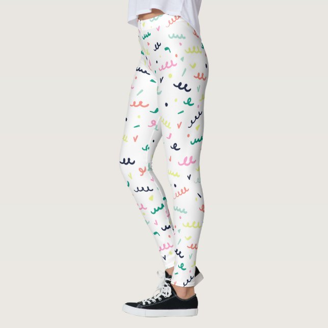 Leggings Confettis de Memphis (Gauche)
