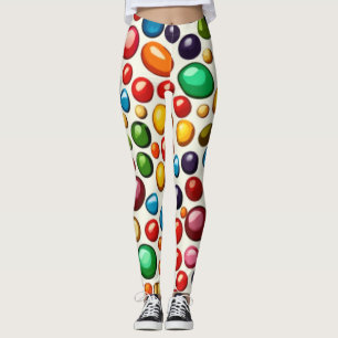 Leggings Confiserie colorée : Artwork de bonbons ronds