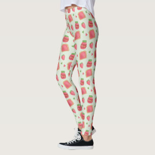 Leggings Confiture de pain sucré et de fraise