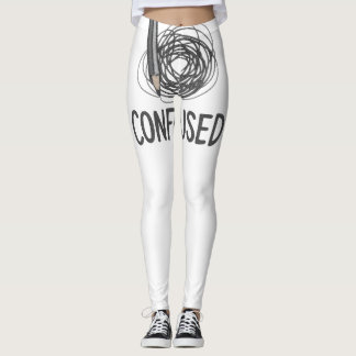 Leggings Confondu - Design minimaliste de crayon et d'écrit