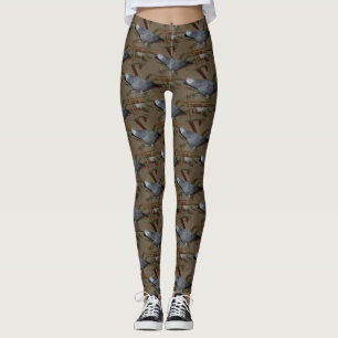 Leggings Congo Le perroquet gris au sol