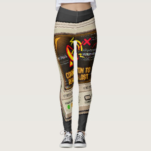 Leggings Connexion avec la réalité perdue humour rétro d'in