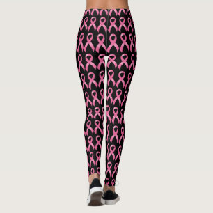 Leggings Conscience rose de cancer du sein de ruban