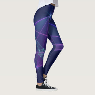 Leggings Constellation, Art Fractal Abstrait Fantastique