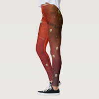 Constellation de Galaxie Sombre Faux Or Rouge