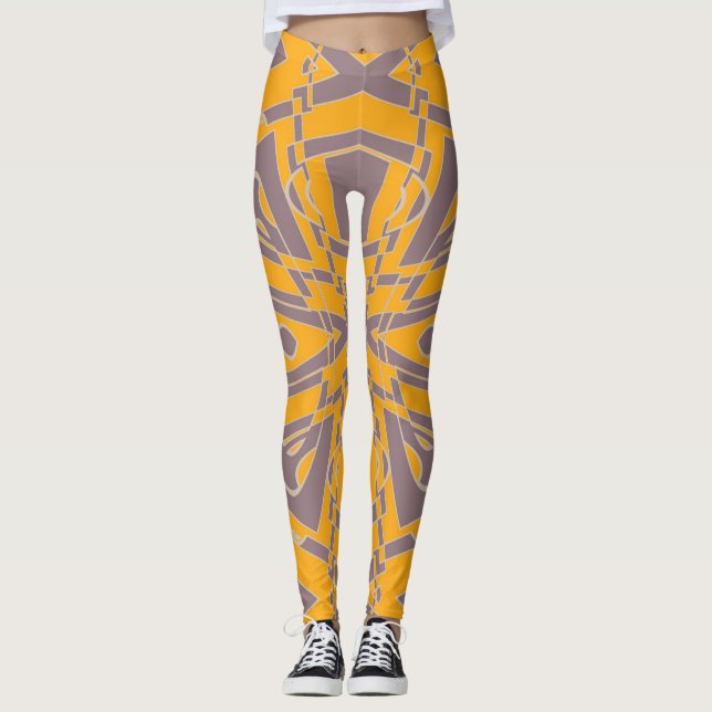 Leggings Contempo Box Mustard Plum (Devant)