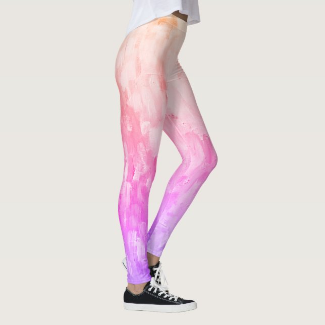 Leggings Contour de peinture ombre arc-en-ciel (Droite)