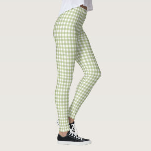 Leggings Contrôle En vichy Sage Vert