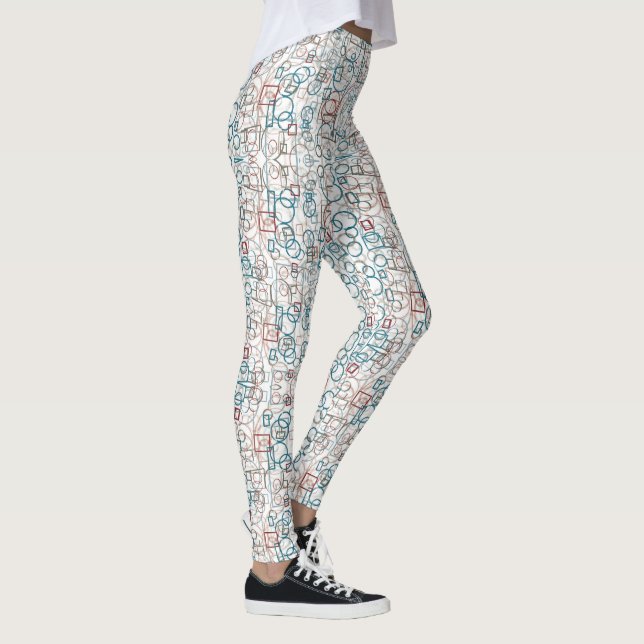 Leggings Conundrum - cercles, rectangles et carrés (Droite)