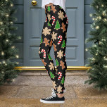 Leggings Cookies de Noël Vacances nouveauté<br><div class="desc">Cookie de Noël motif leggings avec biscuit de noël,  sucre de canne,  flocon de neige et pain d'épices homme. Ils iront parfaitement avec votre pull moche</div>
