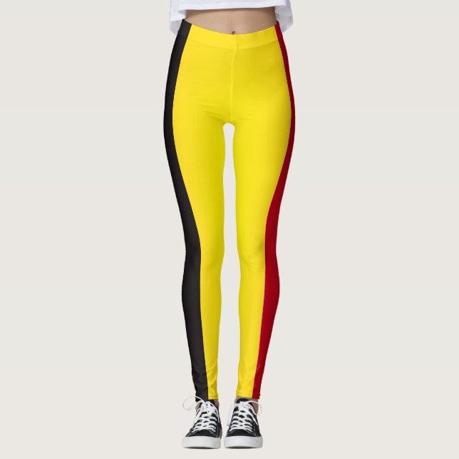 Leggings Cool Belgique Drapeau (Devant)