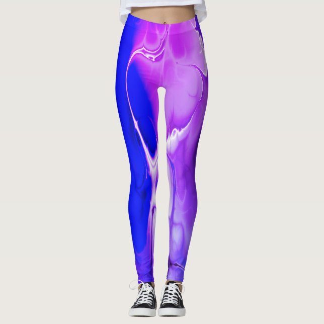 Leggings Cool de légendes bleu violet (Devant)