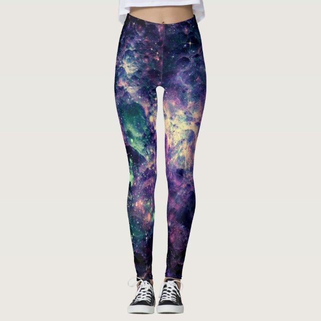 Leggings Cool de Rock Space Galaxy violet (Devant)