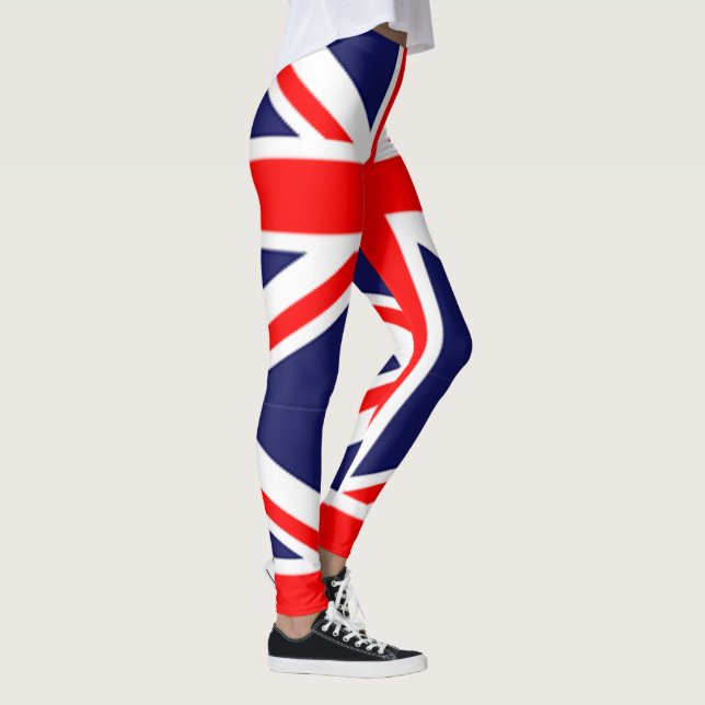 Leggings cool drapeau britannique rouge bleu blanc union ja (Droite)
