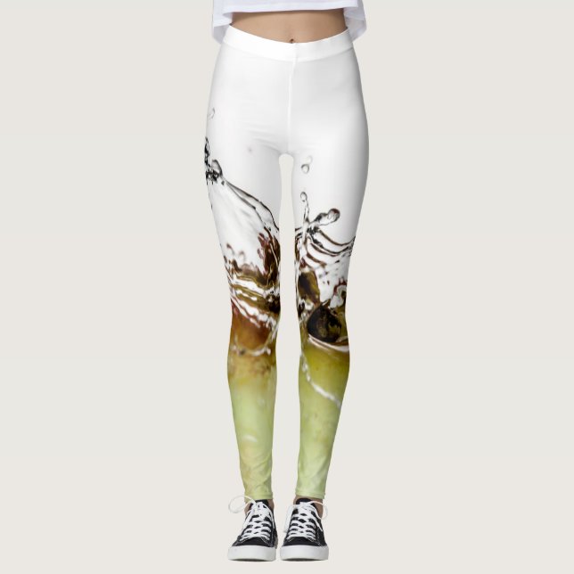 Leggings Cool goutte d'eau sur la pomme (Devant)