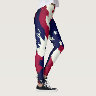 Leggings cool noir usa drapeau américain motif design sexy