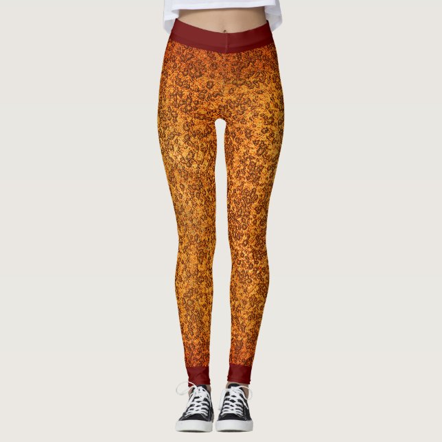 Leggings Cool Rough Look Motif rouge (Devant)