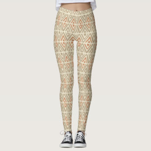 Leggings Coordonnées des Spas tropicaux - Tribal Zig Zag