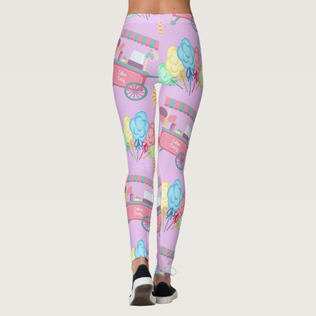 Leggings Copie de sucrerie de coton partout (Dos)