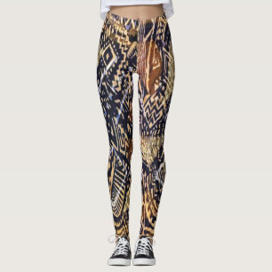 Leggings Copie de tissu de boue de Dogon