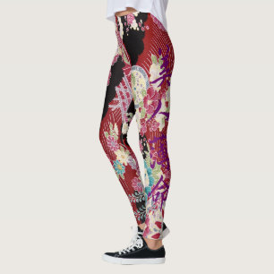 Leggings Copie orientale de kimono