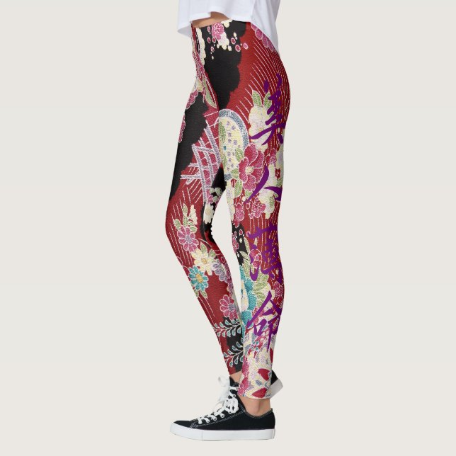Leggings Copie orientale de kimono (Gauche)