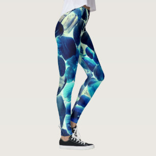 Leggings Coquille d'huîtres de mer, couleurs changées ble