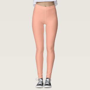 Leggings Corail Peach Solide Color